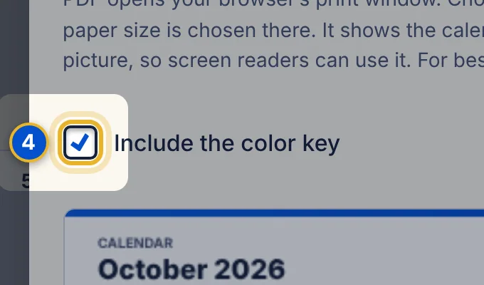 Close-up 4: Include the color key checkbox