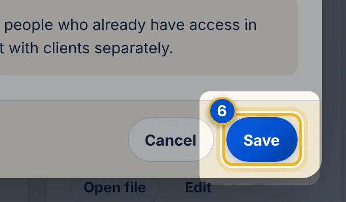 Close-up 6: Save. IdeaLine checks the link while saving.