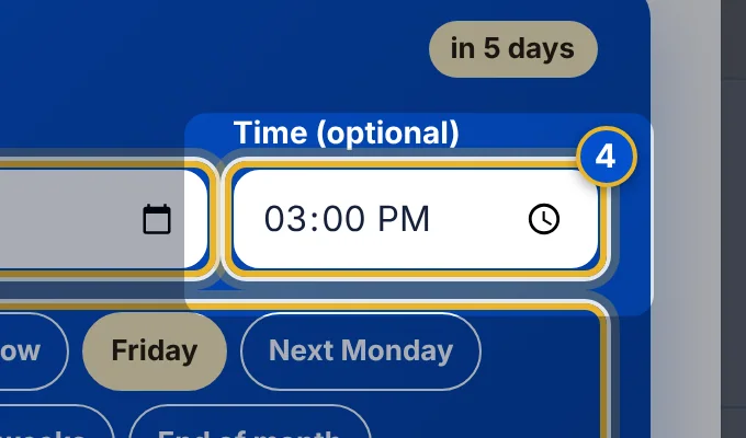 Close-up 4: Due time (optional)