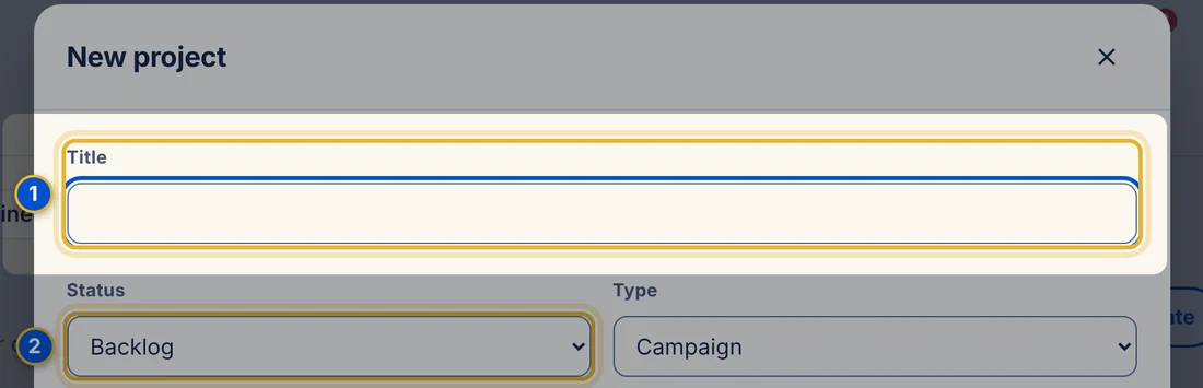 Close-up 1: Title box (required)