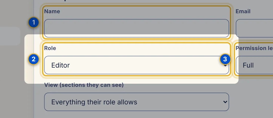 Close-up 2: Role list