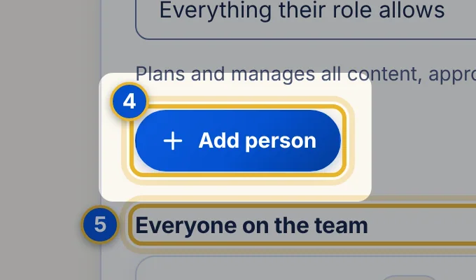 Close-up 4: Add person button