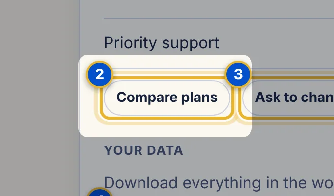 Close-up 2: Compare plans link