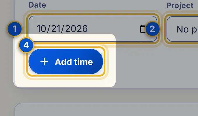 Close-up 4: Add time button