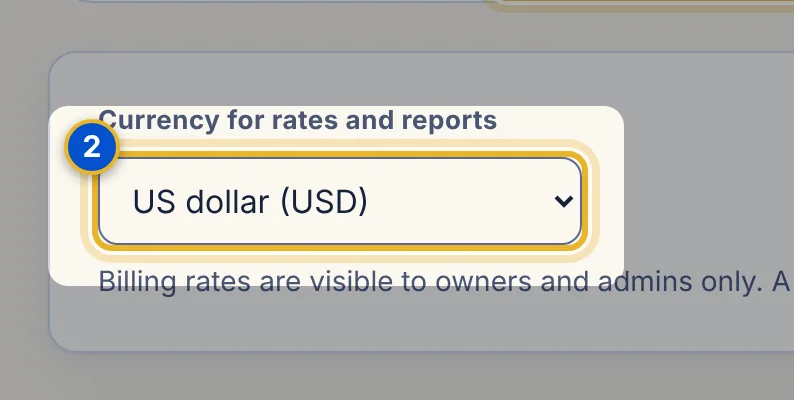 Close-up 2: Currency list