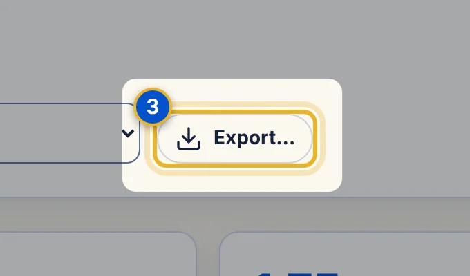Close-up 3: Export button
